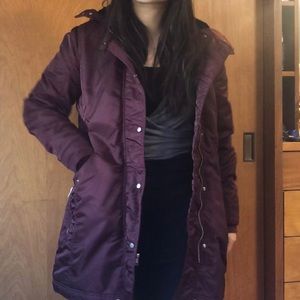 EUC Abercrombie Maroon Winter Parka
